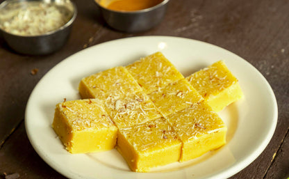 Ganesha Sweets Almond Barfee is made with whole milk, pure cane C&H Sugar, Ghee and California Almonds. Great for every occassion. #Sharethemithai 