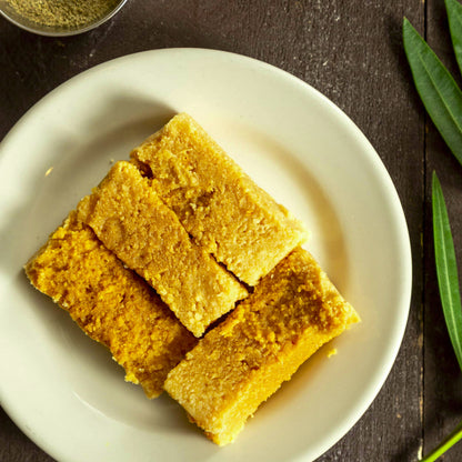 Ganesha Sweets Milk Cake is made with whole milk, pure cane C&H Sugar and Ghee. Great for every occassion. #Sharethemithai 